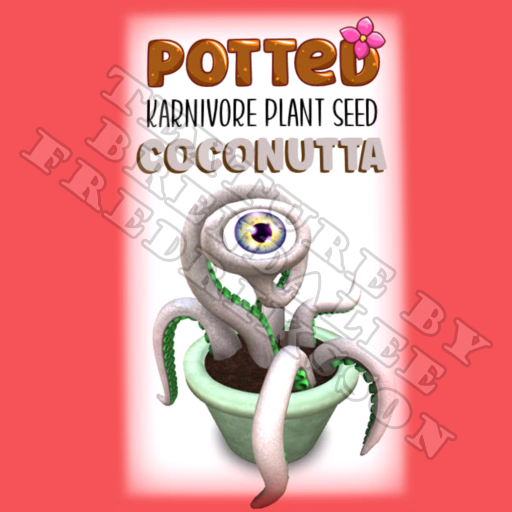 Potted: Karnivore Plant Seed: Coconutta (ACTUAL PLANT SEED)