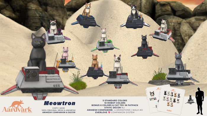 Aardvark : Meowtron Companion  -  FATPACK 
