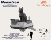 Aardvark : Meowtron Companion  -  Black 