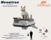 Aardvark : Meowtron Companion  -  White 
