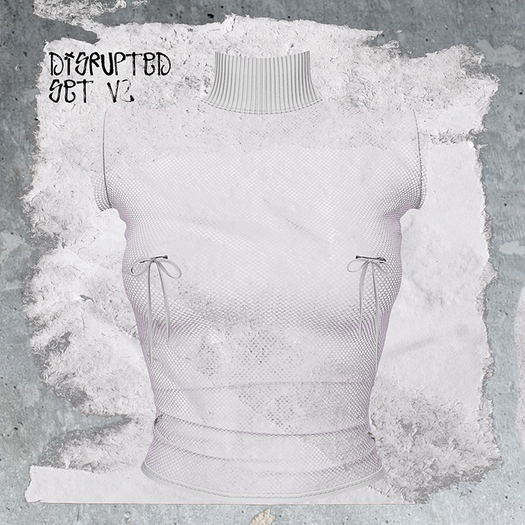 +WORN+ Disruption Top FISHNET WHITE
