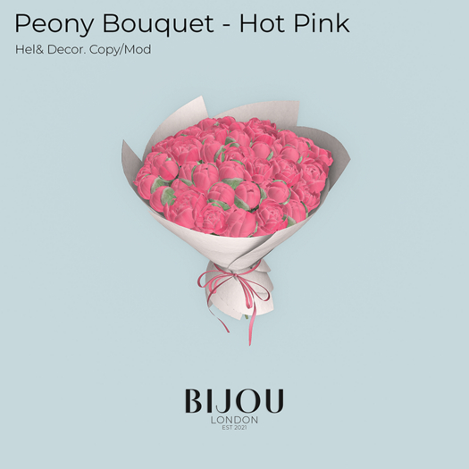 BIJOU :: Peony Bouquet - Hot Pink *add me*