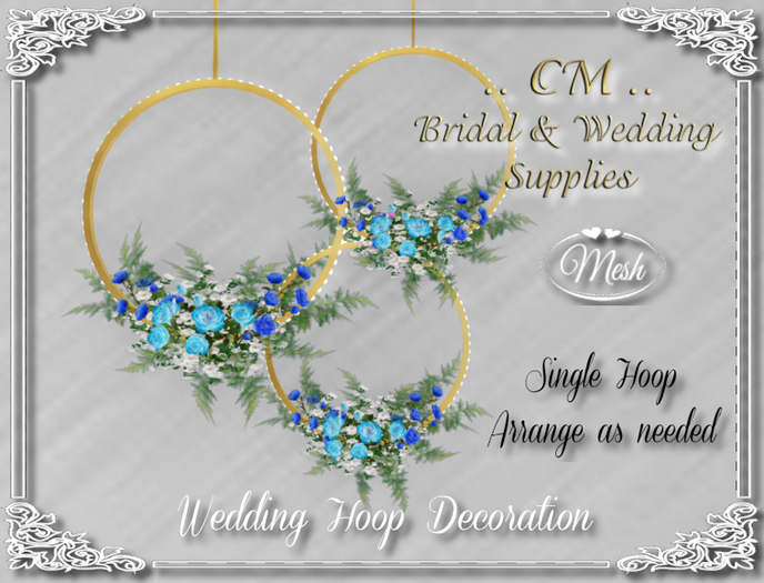 CM..Wedding Hoop Decorations-Blue2
