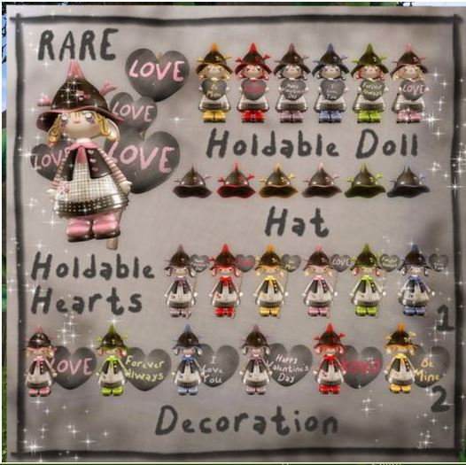 * Lil Valentine pixie * Holdable Hearts RARE