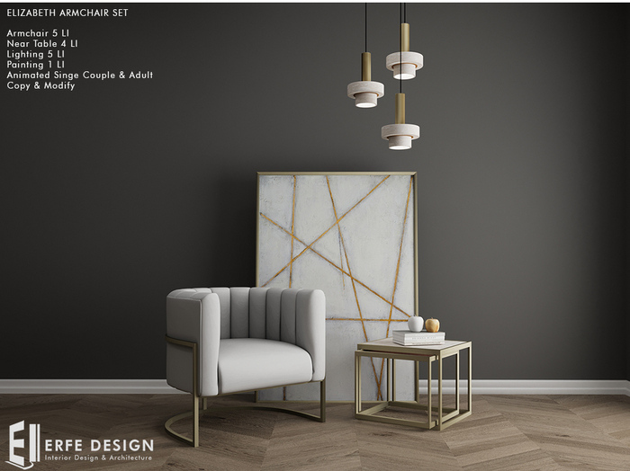 Elizabeth Armchair Huge Set v2.0 14LI [Erfe Design]*