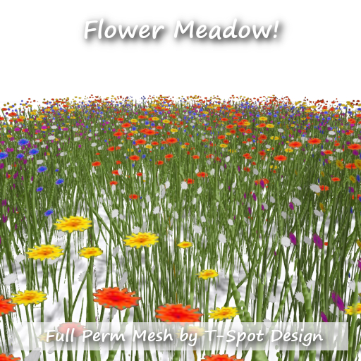 T-Spot Mesh - Flower Meadow - Full Perm - LI=1.4