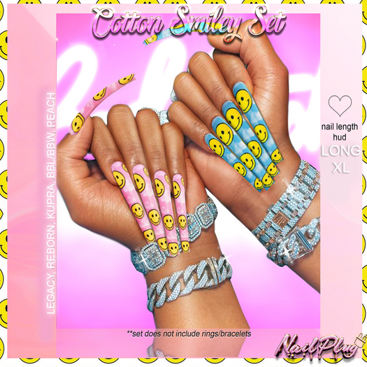 NAILPLUG - Cotton Smiley Set 