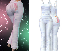 Aubrey Overalls 2.0 [Denim Ice Blue] - Maitreya Lara • LaraX • Petite • PetiteX • Legacy • Reborn Clothing