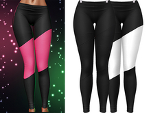 Liv Asymmetrical Leggings 2.0 [Black] - Maitreya Lara • LaraX • Petite • PetiteX • Legacy • Reborn Clothing
