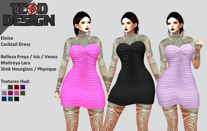Cocktail Dress ~ Eloise [Textures Hud]...