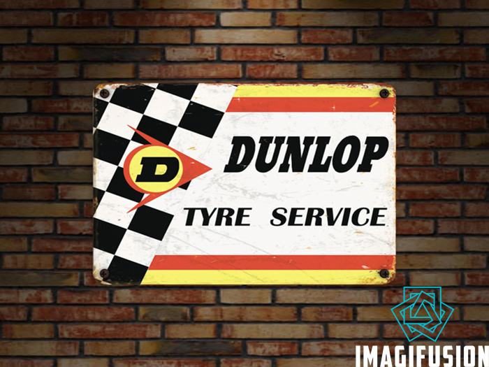 *Vintage Metal Sign - Dunlop*