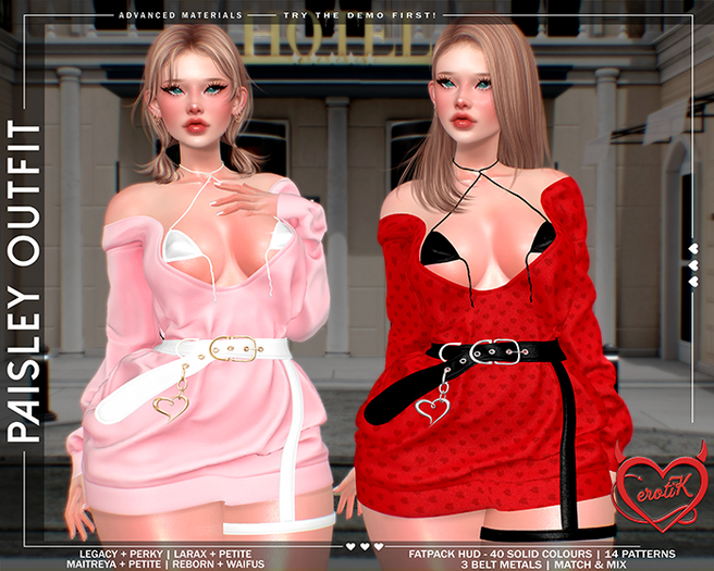 [erotiK] Paisley Outfit FATPACK