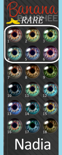 19 . Banana Banshee Lelutka . Nadia 1-6 RARE