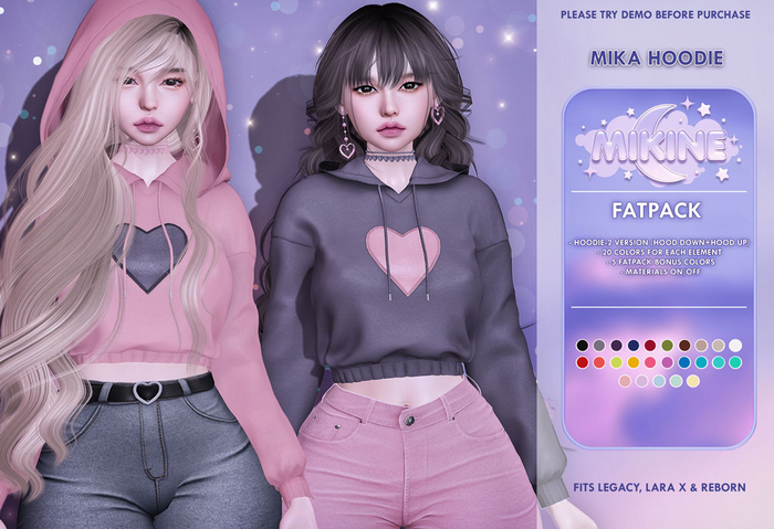 -MikiNe- Mika hoodie-Fatpack