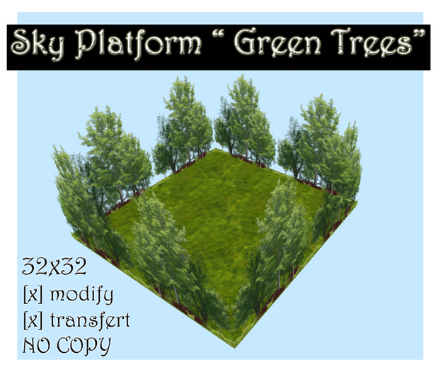 Sky Platform "Green Trees" 32x32 - box