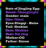 Jingjing egg v1.33: Coat, Size, Ear, Hair