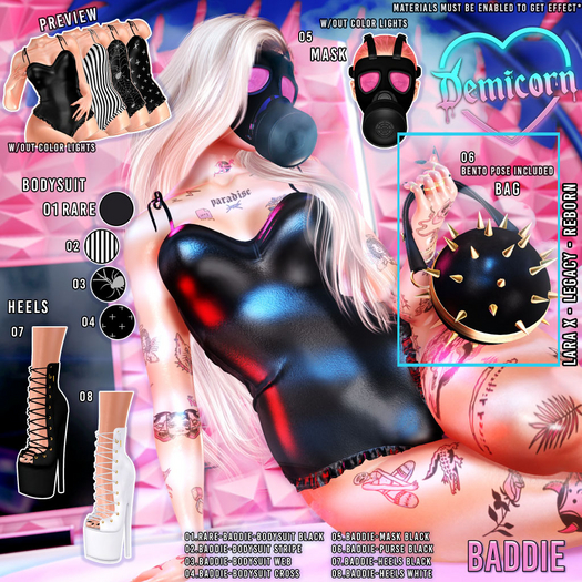 06.BADDIE-PURSE BLACK-DEMICORN