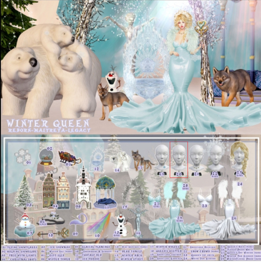 20 - WINTER QUEEN - SNOW EARRINGS