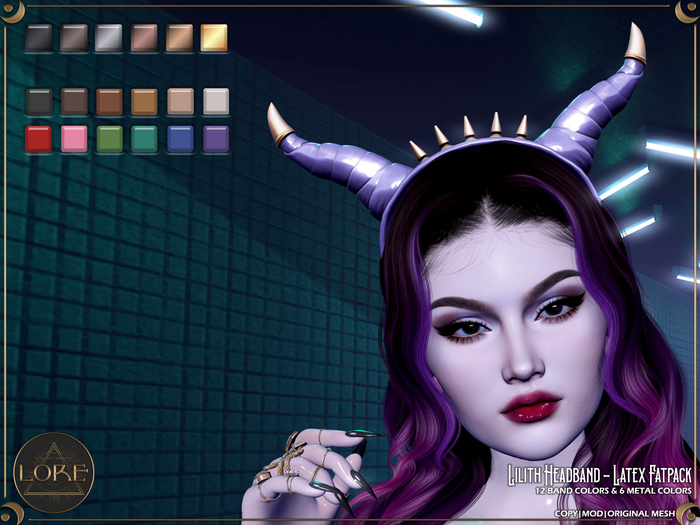 LORE Lilith Headband Latex Fatpack 