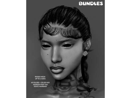 Second Life Marketplace - BUNDLES - MULAN - FULL LACE WIG DEMO