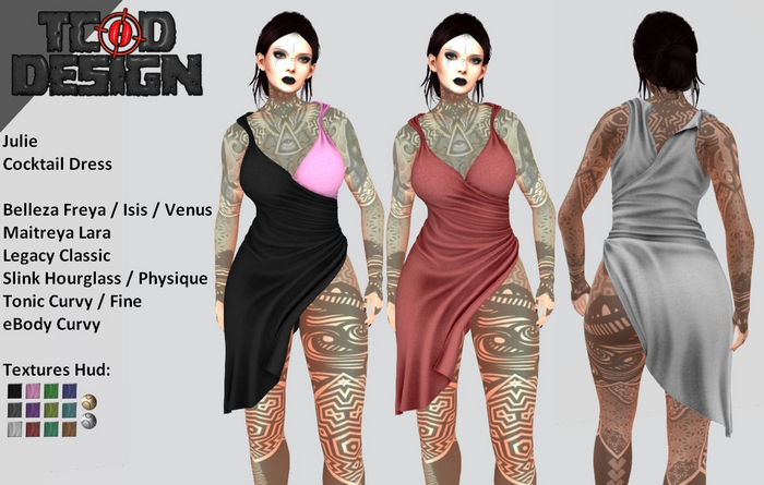 Cocktail Dress ~ Julie [Textures Hud]...