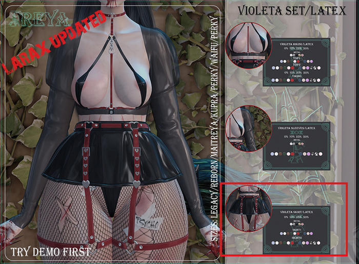FREYA// Violeta skirt/LATEX