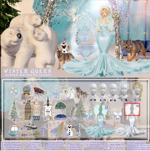 24 - WINTER QUEEN - WHITE FUR