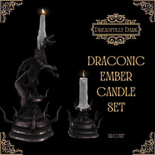 [DD] Draconic Ember Candle Set