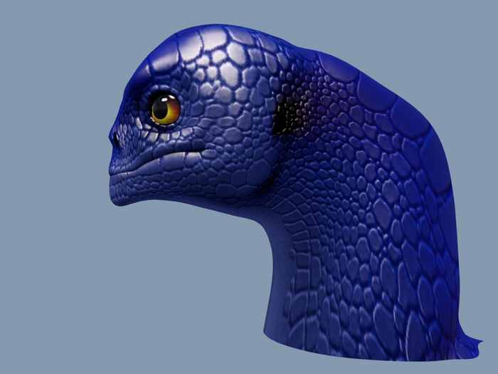 Aether Drake Humanoid Head
