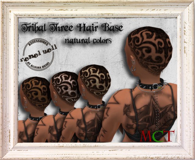::Rebel Yell:: - Hair Base "Tribal Three" natural colors