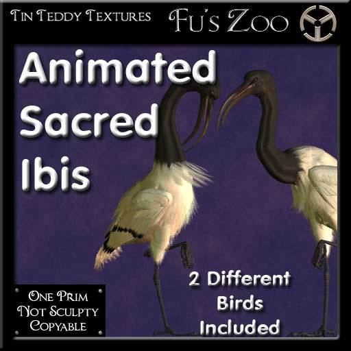 *TT* Pair of Animated Sacred Ibis