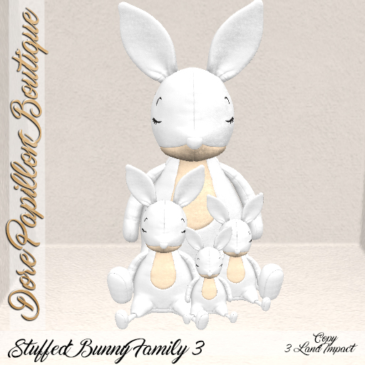 DPB Stuffed Bunny Family 3