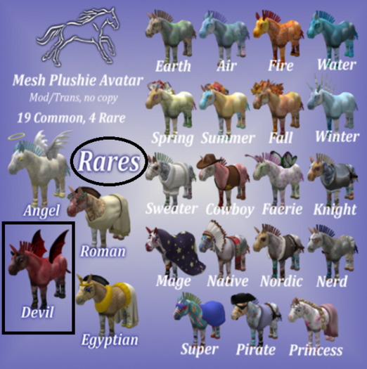 ~*WH*~ Pony Plushie (Devil)