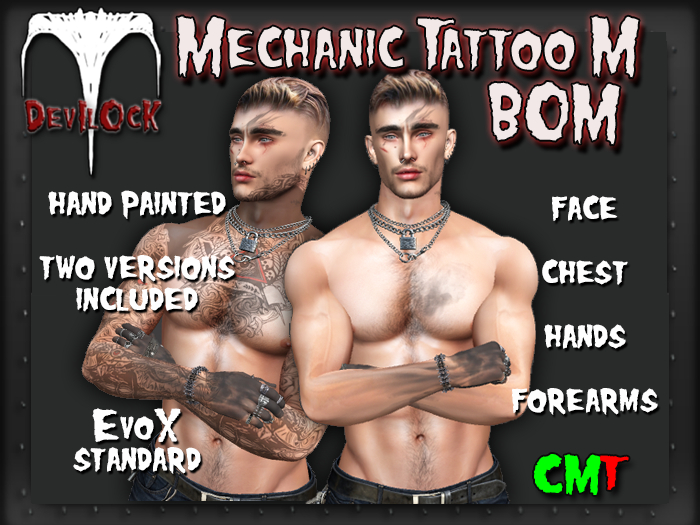 DEVILOCK - Mechanic M BOM Tattoo EvoX, Standard (ADD TO UNPACK)