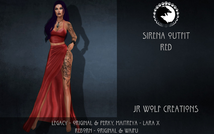 Sirena Outfit Red ADD ME (JR Wolf Creations)