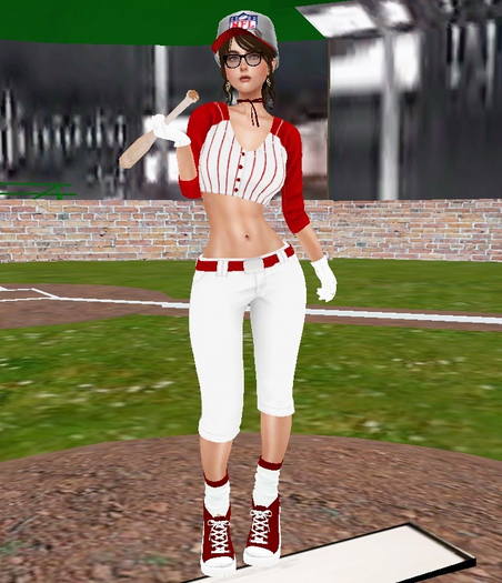 Cute Baseball Costume Red