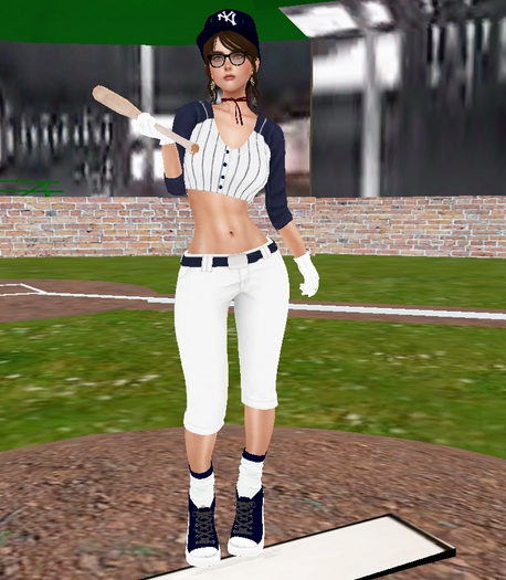 Cute Baseball Costume Blue