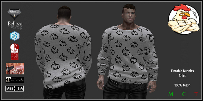 LeCock - Tintable Bunnies Shirt