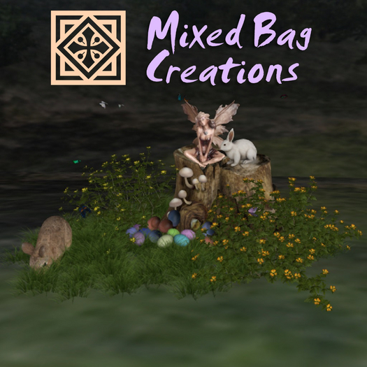 -MBC- Easter Rabbit Stump