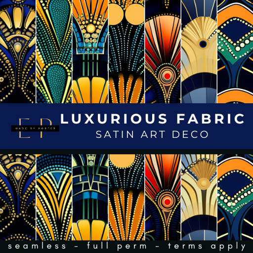 Made by Porter - Luxurious Satin - Art Deco Pattern