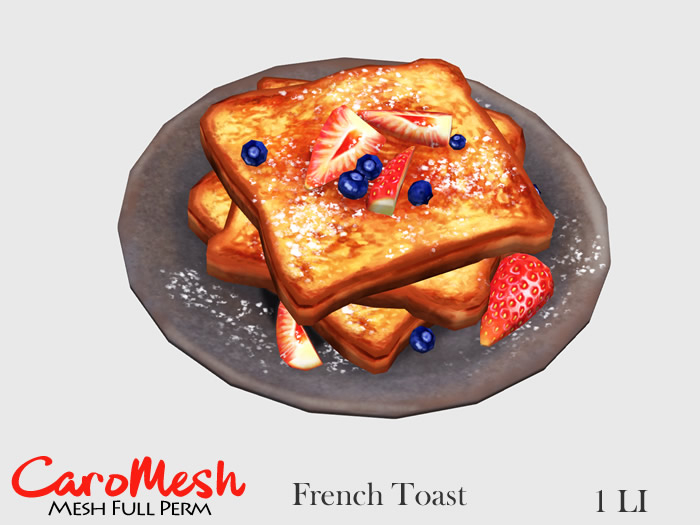 Caro Mesh Full Perm * Strawberry French Toast -unpacker-