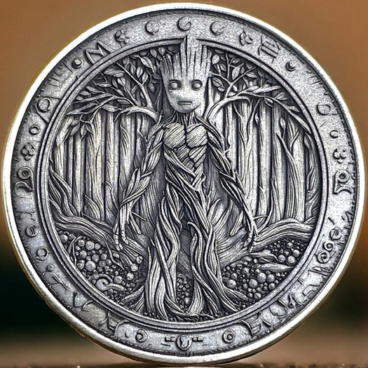 Superhero Coin-Groot*