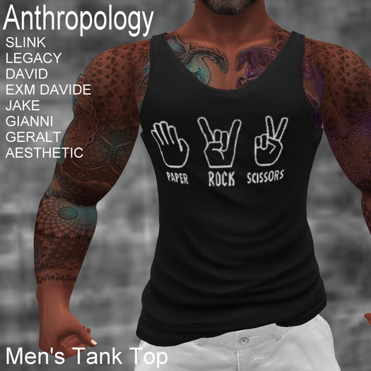 Paper, Rock, scissors Men's Tank Top (MBT)