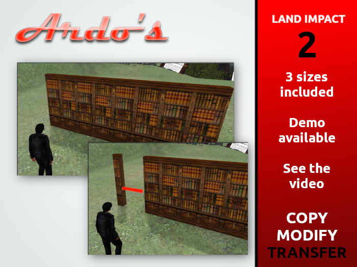 Ardo's Secret Bookcase (3 Sizes)