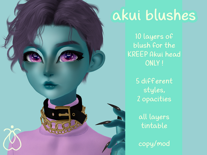 mothly. akui blushes