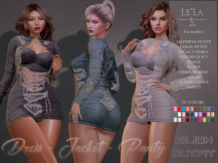 {Le'La] Halina Denim Set 