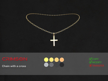 GIFT !!! *CRIMSON* Chain with a cross