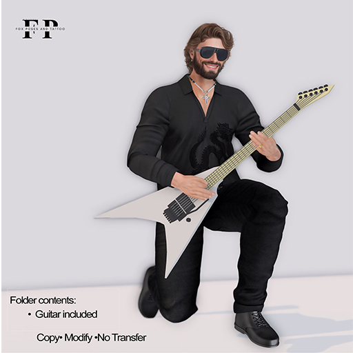 FOX [POSES&TATTOO] ROCK GUITAR