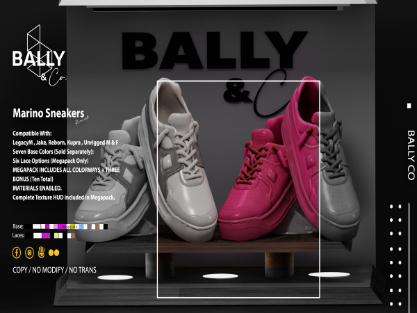 'BALLY & CO' Marino Sneakers Ricaricato DEMO