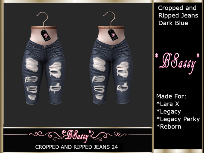 *BSASSY* CROPPED AND RIPPED SHORTS 24